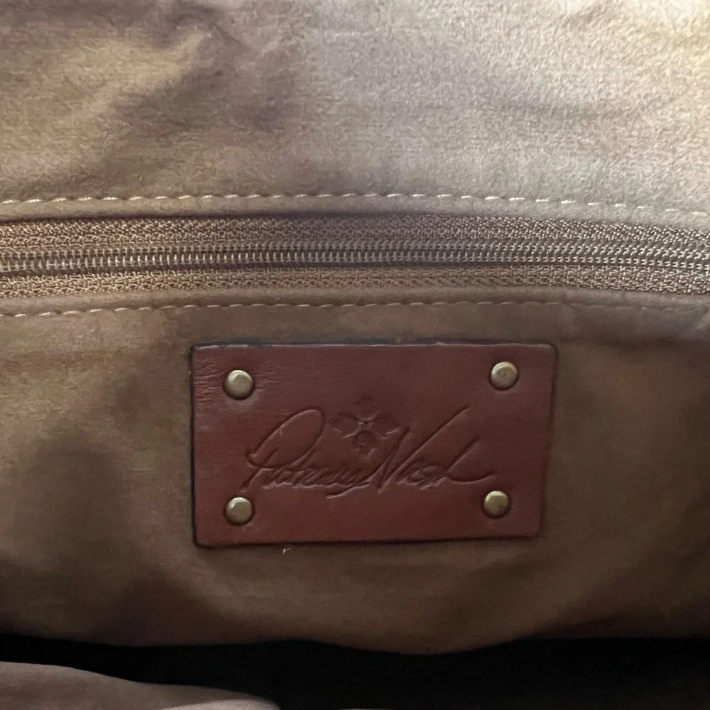 Patricia Nash Brown Crossbody Bag with Vintage Leather Finish - Picture 10 of 14